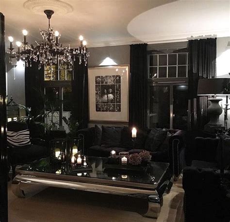 Decorista Daydreams Modern Glam Living Room Gothic Living Rooms