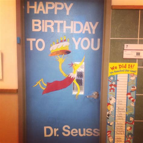 Dr Seuss Birthday Celebration And Read Across America Classroom Door I