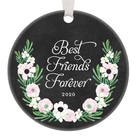 Best Friends Forever Ts 2020 Bff Christmas Ornament Friendship