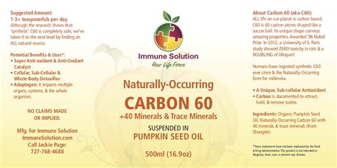 C60 Carbon 60 Immune Solution