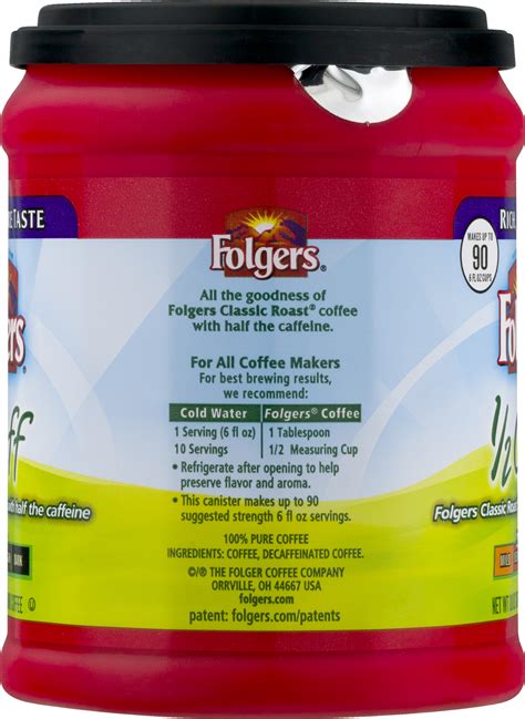 Coffee roasters at maxwell house have designed this coffee to taste wonderful and brew easily. Folgers Coffee Nutrition Facts Caffeine | Besto Blog