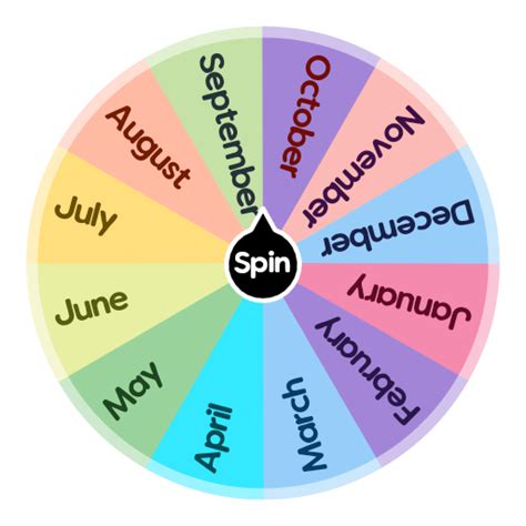 Months ️ Spin The Wheel Random Picker