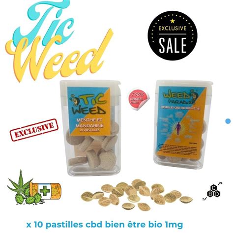 Pastilles TIC WEED TIC TAC BIO 1MG X 10 Pastilles