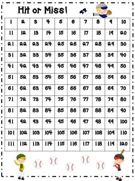 Numbers To 120 Battleship Game Printable 1st Grade Math Math