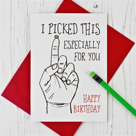 Especially Picked For You Birthday Card By Adam Regester Design