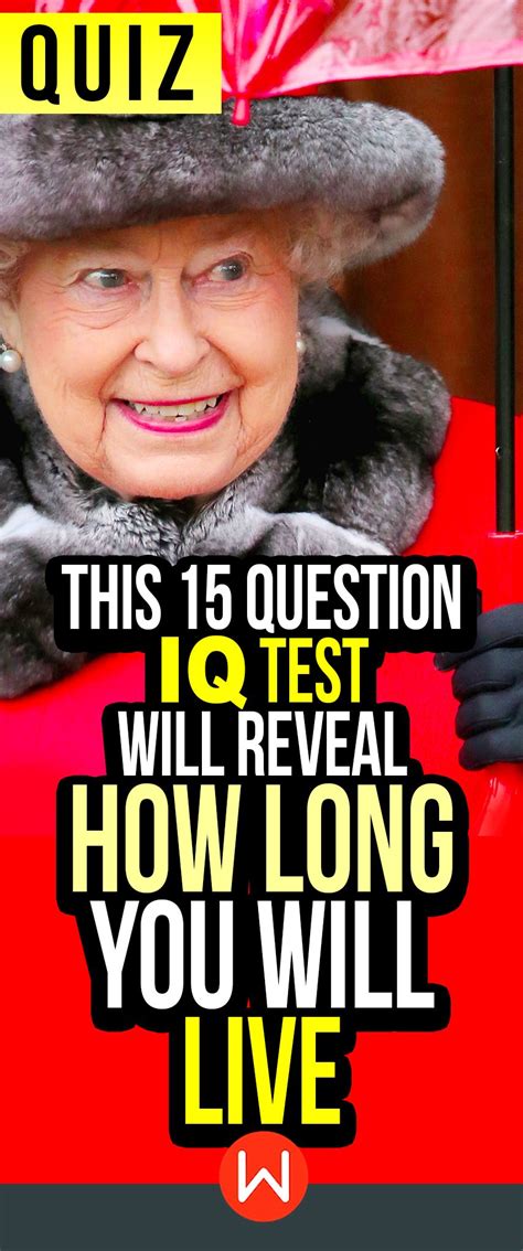 Quiz This Question Iq Test Will Reveal How Long You Will Live Iq Hot Sex Picture