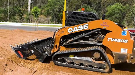 Case Tv450b Track Loader Test Drive With Laser Install Youtube