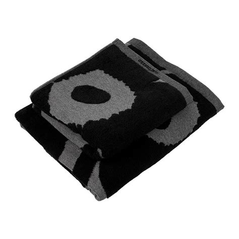 Great savings & free delivery / collection on many items. Buy Marimekko Unikko Jacquard Towel - Black/Beige - Bath ...