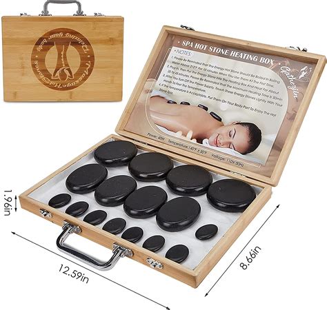 Buy 16pcs Hot Stones For Massage Portable Massage Stone Warmer Set Basalt Hot Stones With