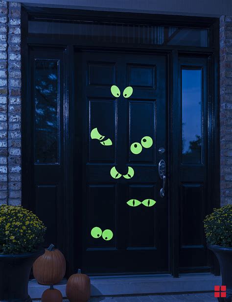 Spooky Glow In The Dark Eyes For Your Doorway