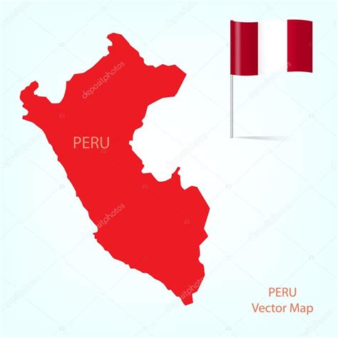 Perú Mapa Vector Gráfico Vectorial © Polesnoy Imagen 21072143