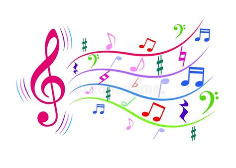 Colorful Music Notes Stock Vector Illustration Of Concert 126109023
