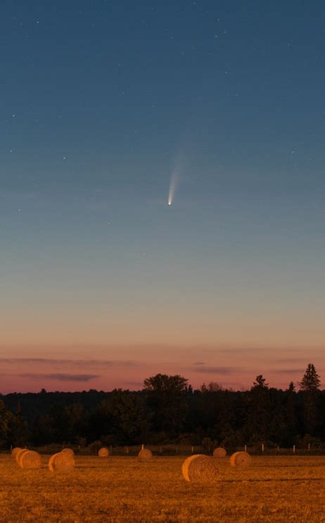 Comet Neowise C2020 F3 As Seen From The Farmlands Near Renfrew Ontario