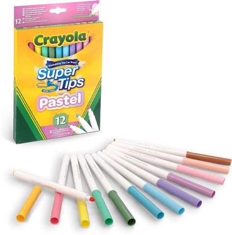 Crayola Pastel Supertips Washable Markers Assorted Colours Pack Of