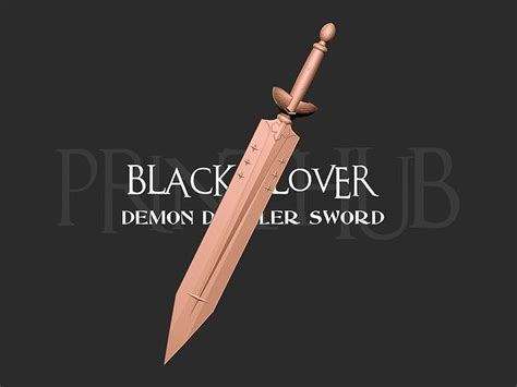 Demon Dweller Sword Black Clover Weapon 3d Model 3d Printable Cgtrader