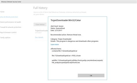 Where To Restore Quarantined Items In Windows 10 Creator Update