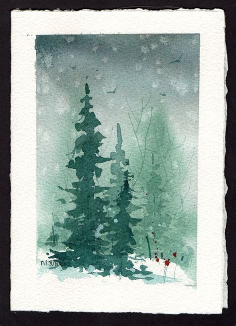 Watercolor christmas cards can be seen everywhere. Pin on Art