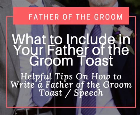 How To Write A Father Of The Groom Toast Speech Best Man Wedding