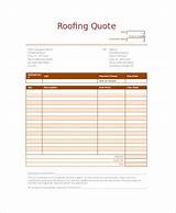 Pictures of Roofing Invoice