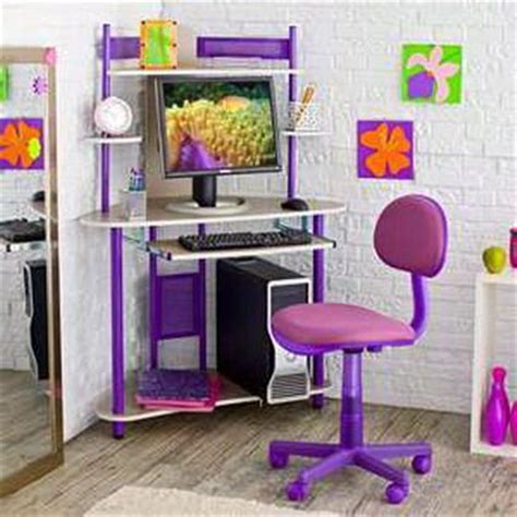 You simply place it on a picket desk, get a chair and that's it. Purple Kids Computer Desk and Chair with Storage for Small ...