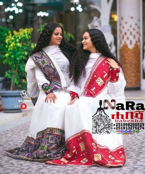Eritrean And Ethiopian Habesha Traditional Dress 1 East Afro Dress