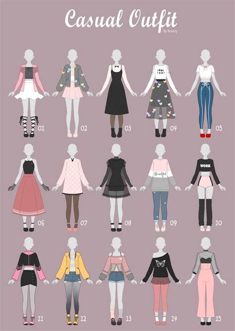 Closed Casual Outfit Adopts 31 By Rosariy On Deviantart Art Clothes