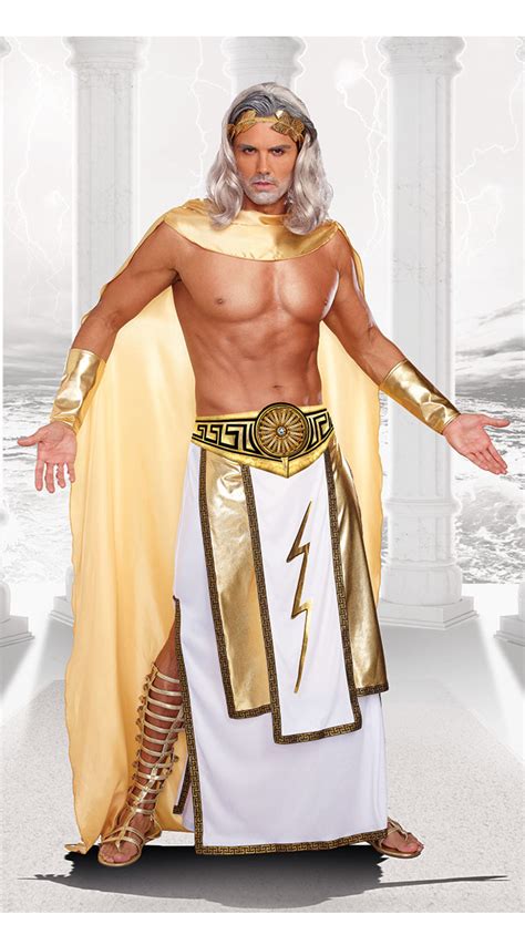 Mens Zeus Costume Zeus Costume Greek God Costume Mens Greek God