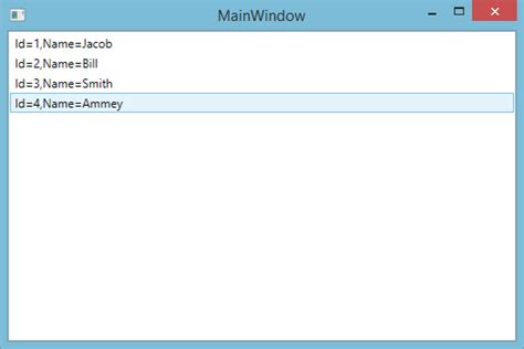 WPF Listview With ItemTemplate Binding Using EDMX File