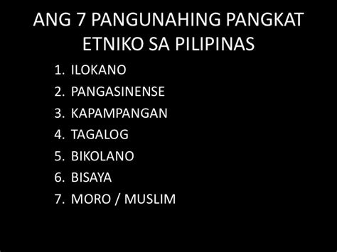 Halimbawa Ng Mga Pangkat Etniko Sa Pilipinas Mobile Legends Images