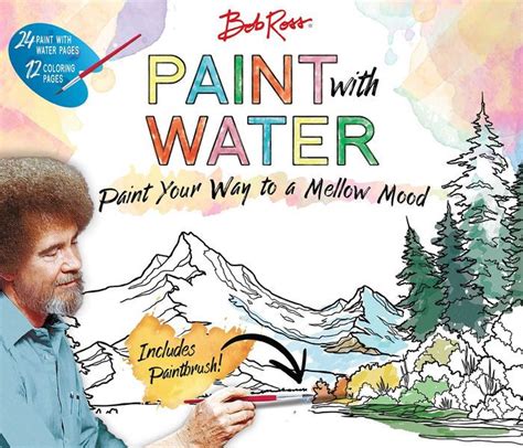 Bob Ross Paint With Water By Editors Of Thunder Bay Press Paperback