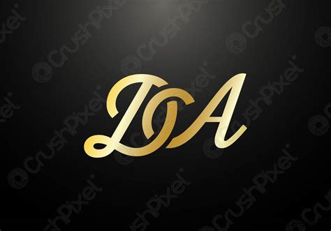 Initial Monogram Letter Da Logo Design Vector Template Da Letter