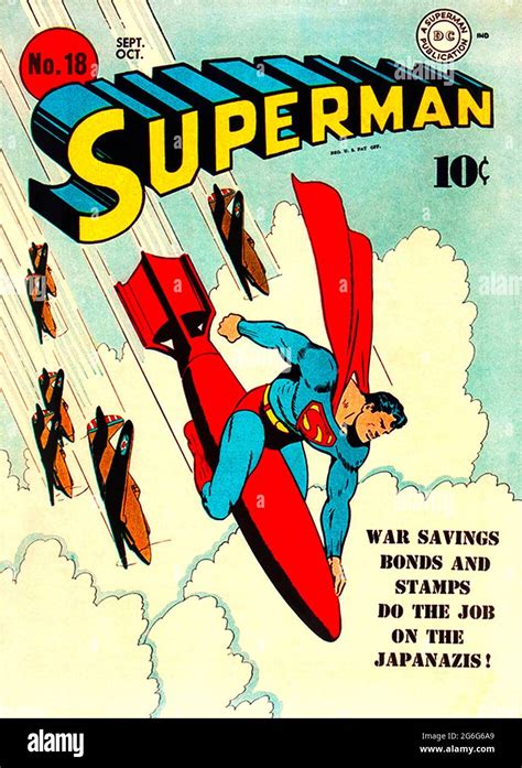 Superman The American Comic Hero On A 1941 Cover Of The Series