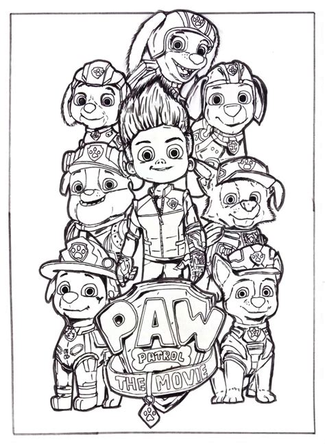 Liberty From Paw Patrol Movie Coloring Page Scribblefun Coloriage