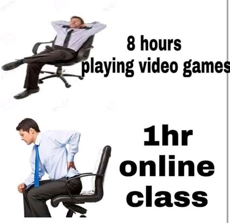 Hours Playing Video Games Hr Online Class Funny
