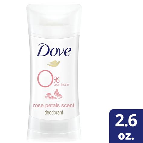 Dove 0 Aluminum Free Deodorant Rose Petals 26 Oz