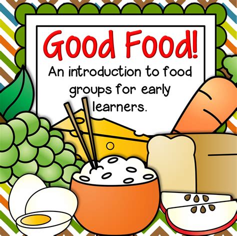 Food Groups Introduction For Preschool Pre K And Kindergarten Simply