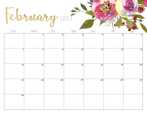 February 2021 Calendar Printable February Calendar 2021 Free