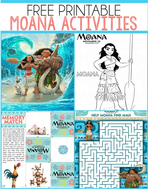 Then give her new coloring pages with princess moana, the brave daughter of the leader of the motu nui island tribe. Free Moana Printables - Coloring Pages, Party Printables ...
