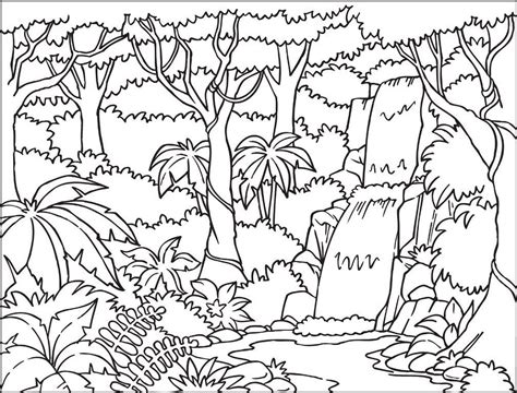 Pages other brand website personal blog il diario colorato videos la partenza con l'idea di un disegno monocromatico, sfrutando la prevalenza dei verdi. Disegno Foresta Tropicale Da Colorare - Colorare Immagini
