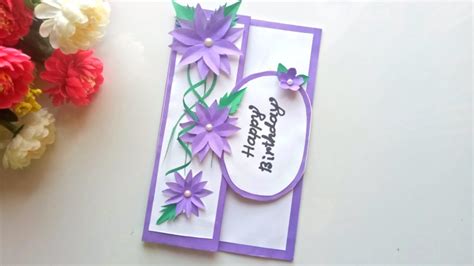 Beautiful Handmade Birthday Card Idea Diy Greeting Cards For Birthday