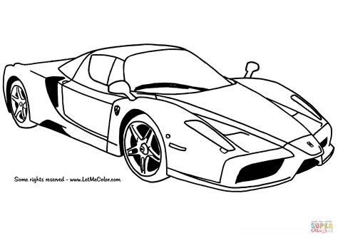 We hebben ze allemaal hieronder verzameld. Ferrari Enzo Car coloring page | Free Printable Coloring Pages