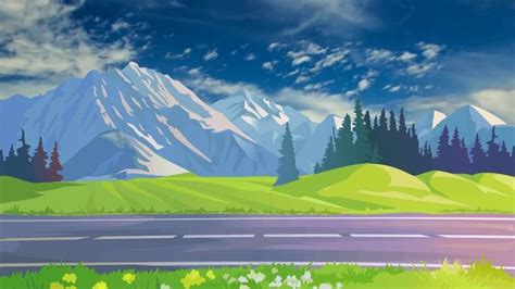 Beautiful 3d Animation With Nature Scenery 3d Background