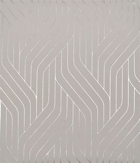 Antonina Vella Modern Metals Ebb And Flow Wallpaper Greysilver