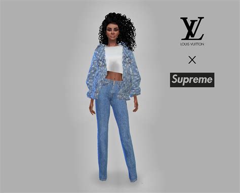 Louis Vuitton X Supreme Denim Jacket Guess Whos Back Decided To Do A