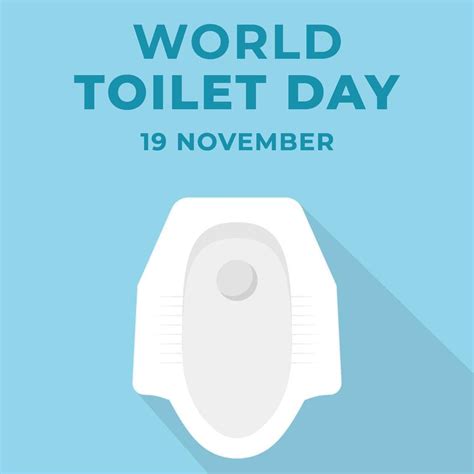 World Toilet Day In Flat Design Illustration 13222173 Vector Art At