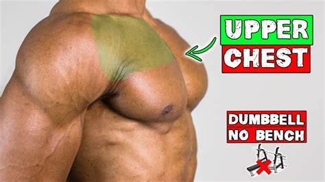 Upper Chest Dumbbell Exercises You Can Do With No Bench Youtube