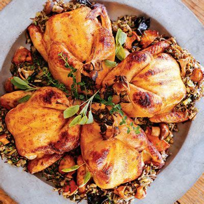 See more ideas about cornish hen recipe, recipes, food. Cornish Game Hens with Wild Rice and Mushroom Stuffing ...