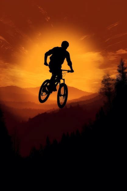 Premium Photo Silhouette Picture Of A Man Flying Through The Air