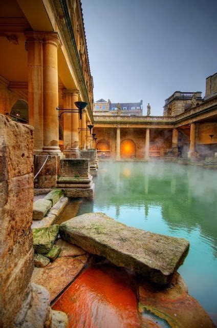 The Roman Baths Complex Is A Site Of Historical Interest In The English