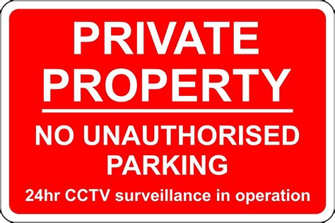 Kpcm Private Property No Unauthorised Parking 24 Hour Cctv